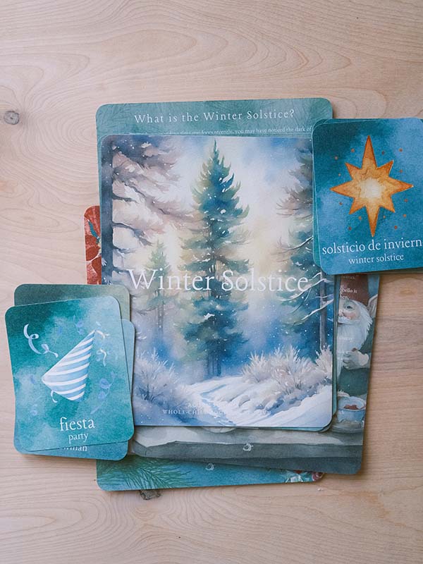 The cover page of Acorn School's Winter Solstice curriculum.