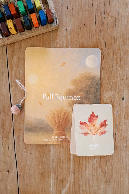Image of cards on wooden table