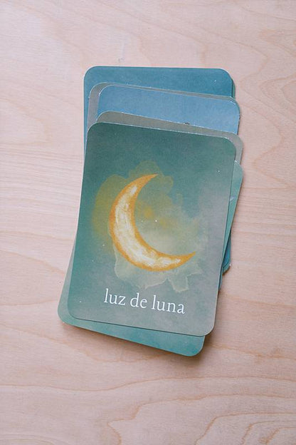 The bilingual vocabulary cards from Acorn School's Owls Curriculum.