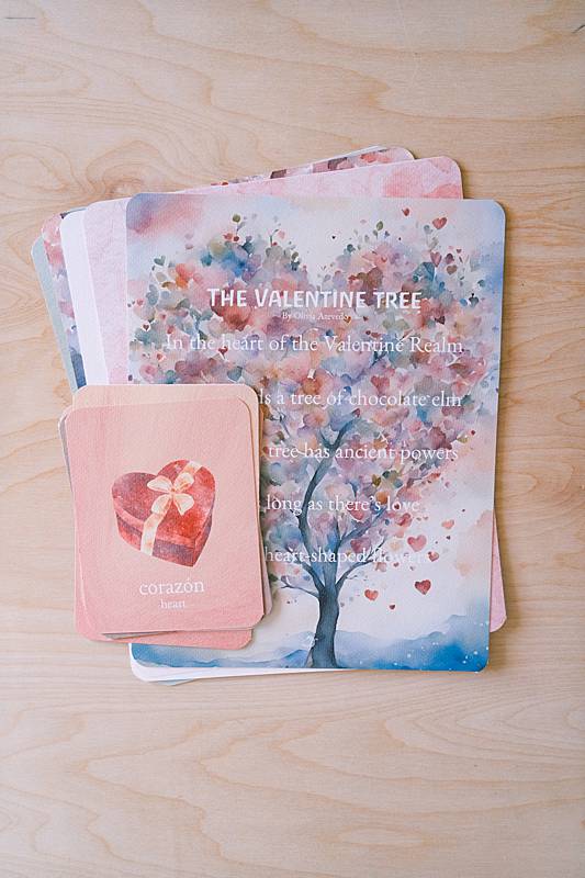 Stack of cards with a poem written on them