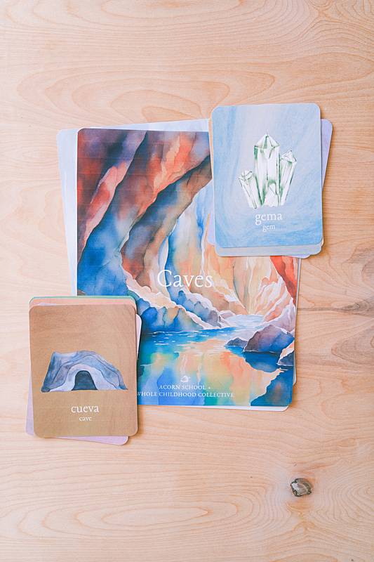 Image of a curriculum cover with a cave illustration