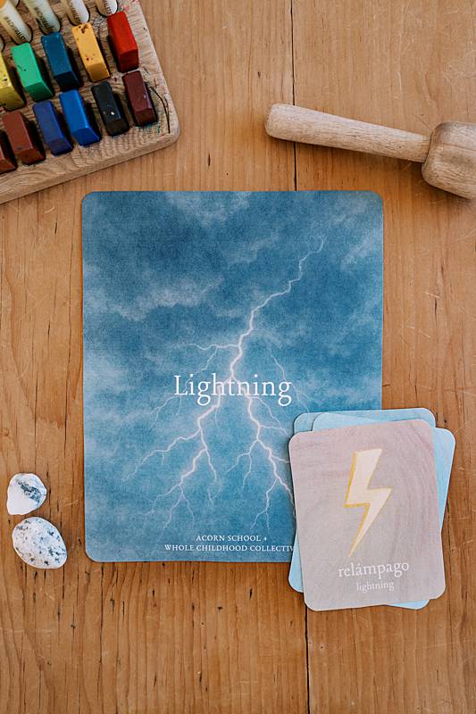 An image of a card with lightning on it