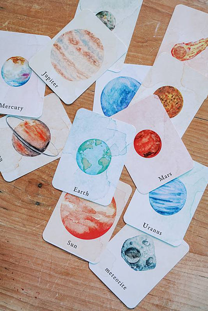 cards spread out on a table
