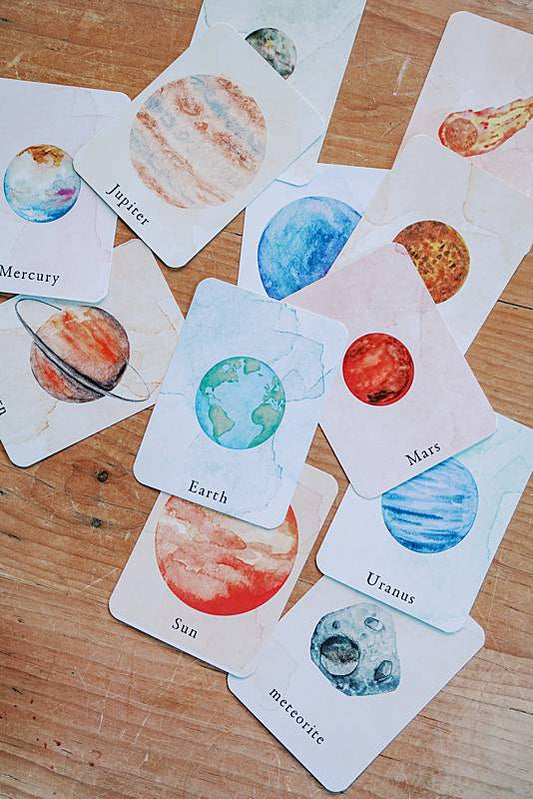 cards spread out on a table
