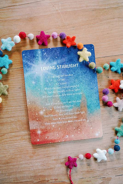 Card with a yarn craft rope on it