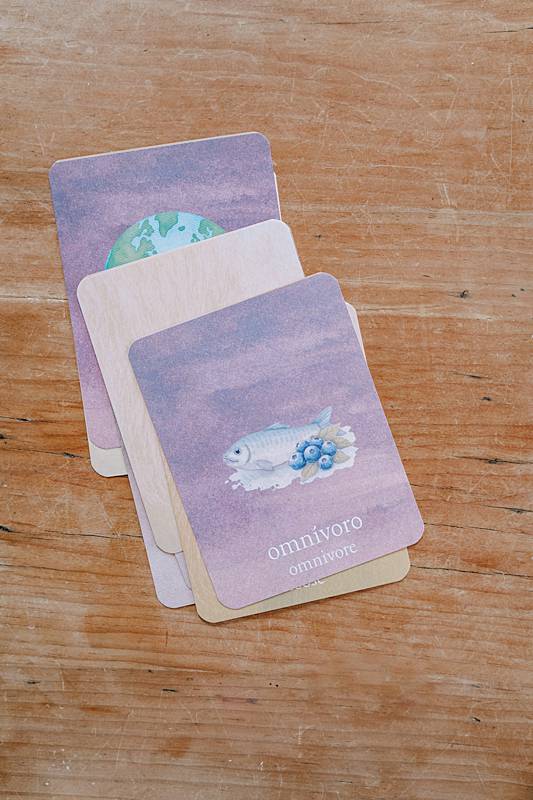 Small cards with fish on them
